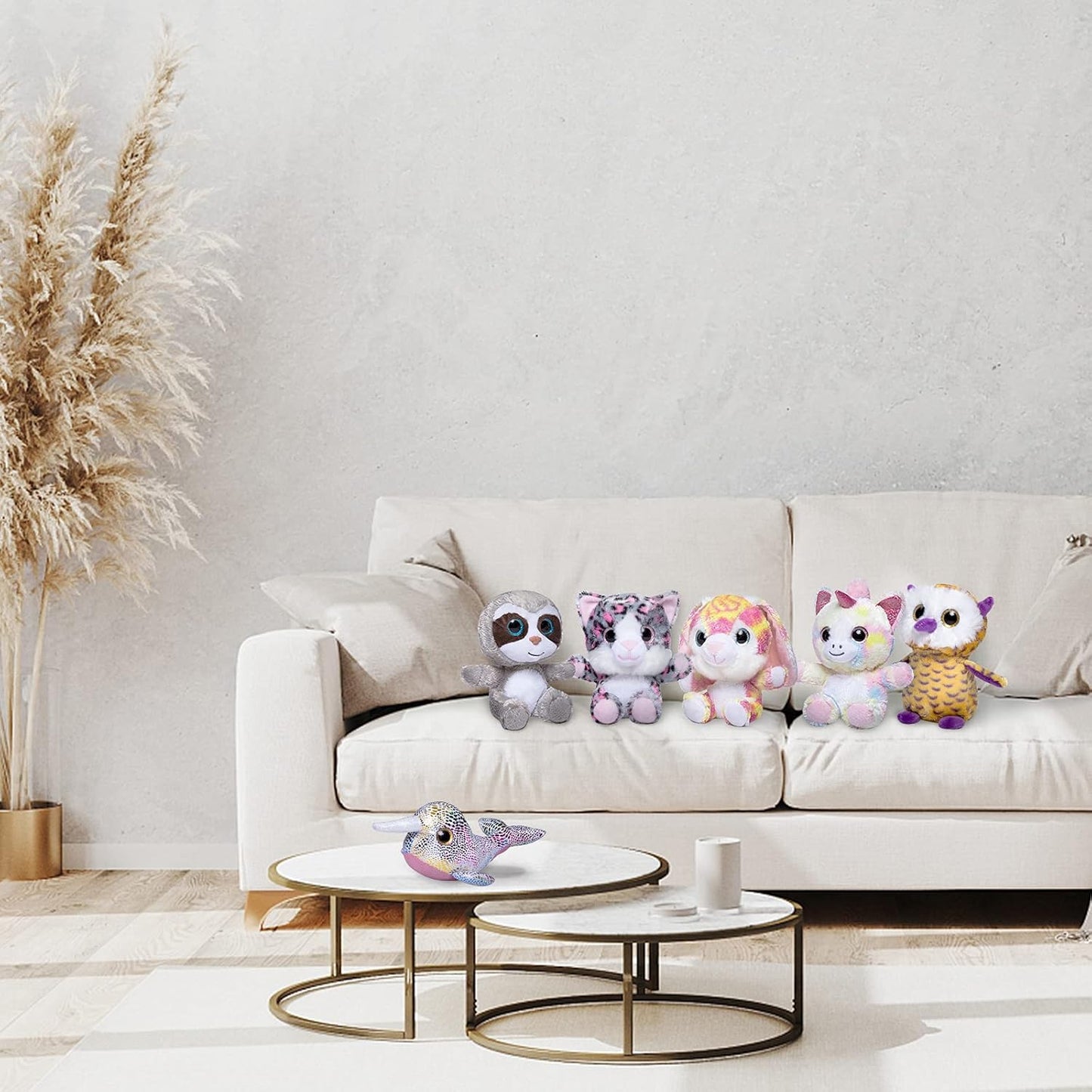 6 Pcs Small Stuffed Animals Plush Toys Set