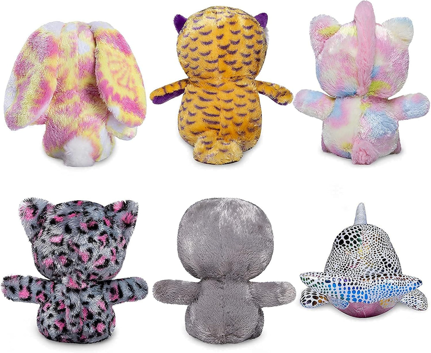 6 Pcs Small Stuffed Animals Plush Toys Set