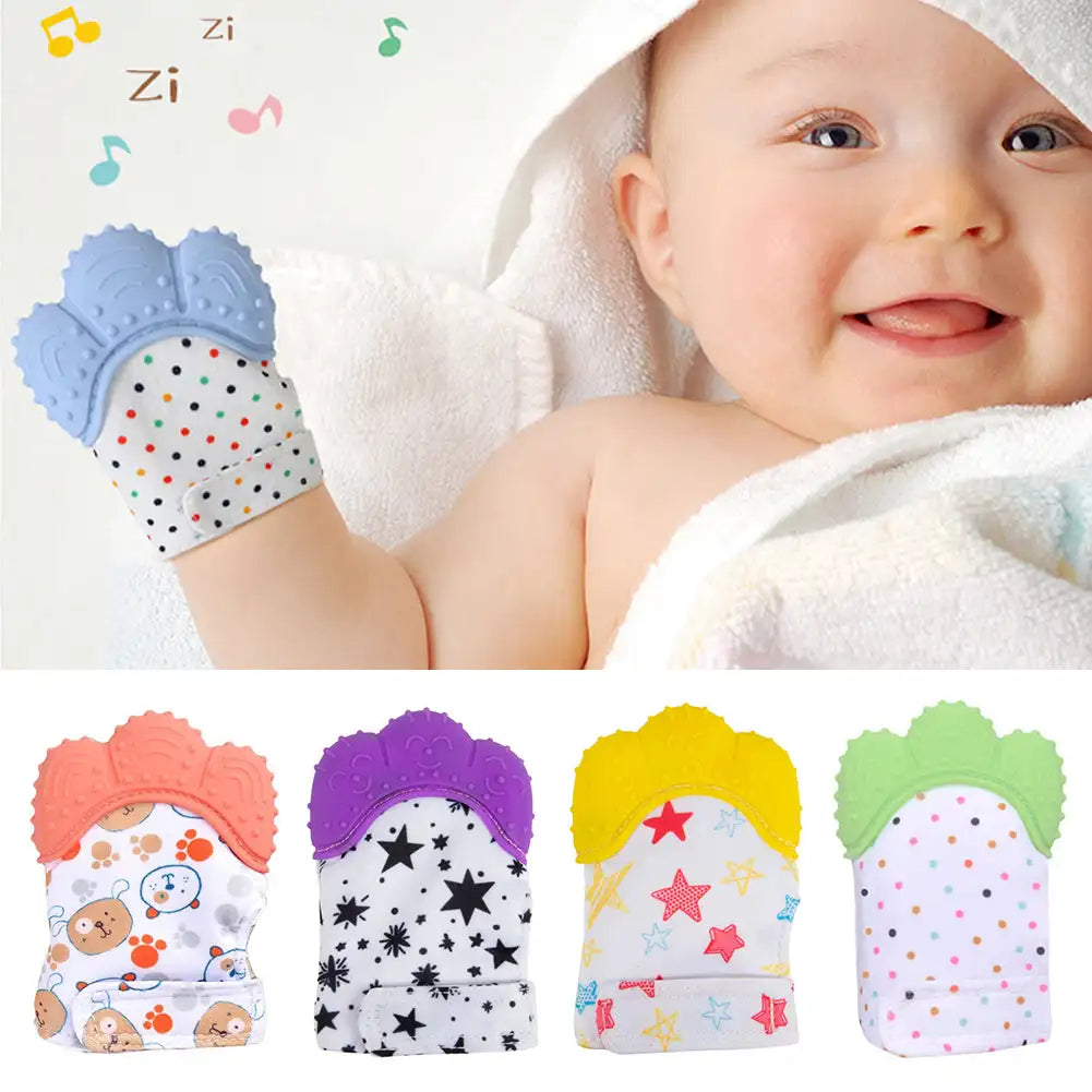 Baby Chewing Teether Toy Gloves  