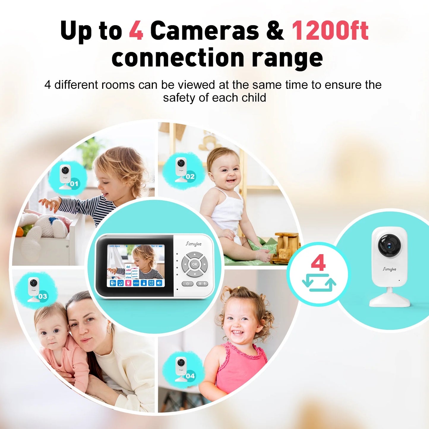  Baby Monitor Wi-fi Video Camera