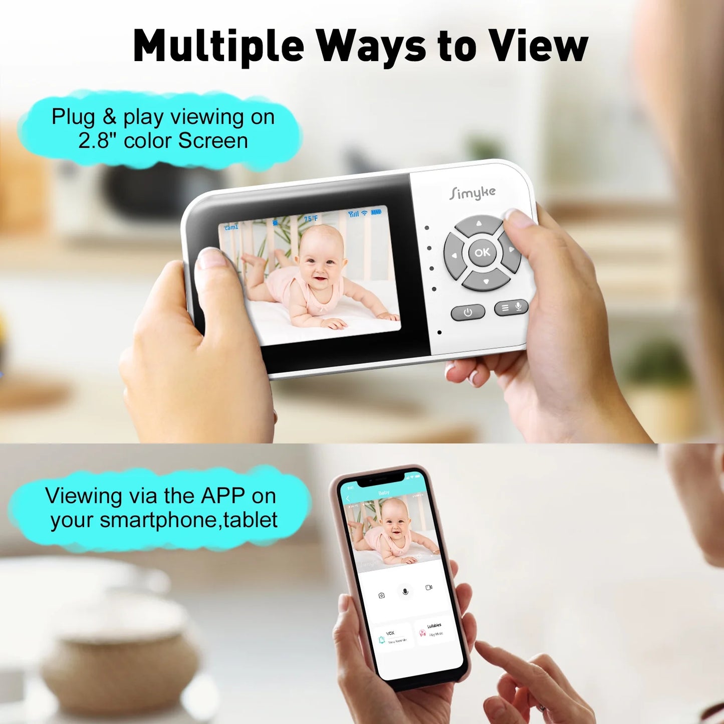  Baby Monitor Wi-fi Video Camera