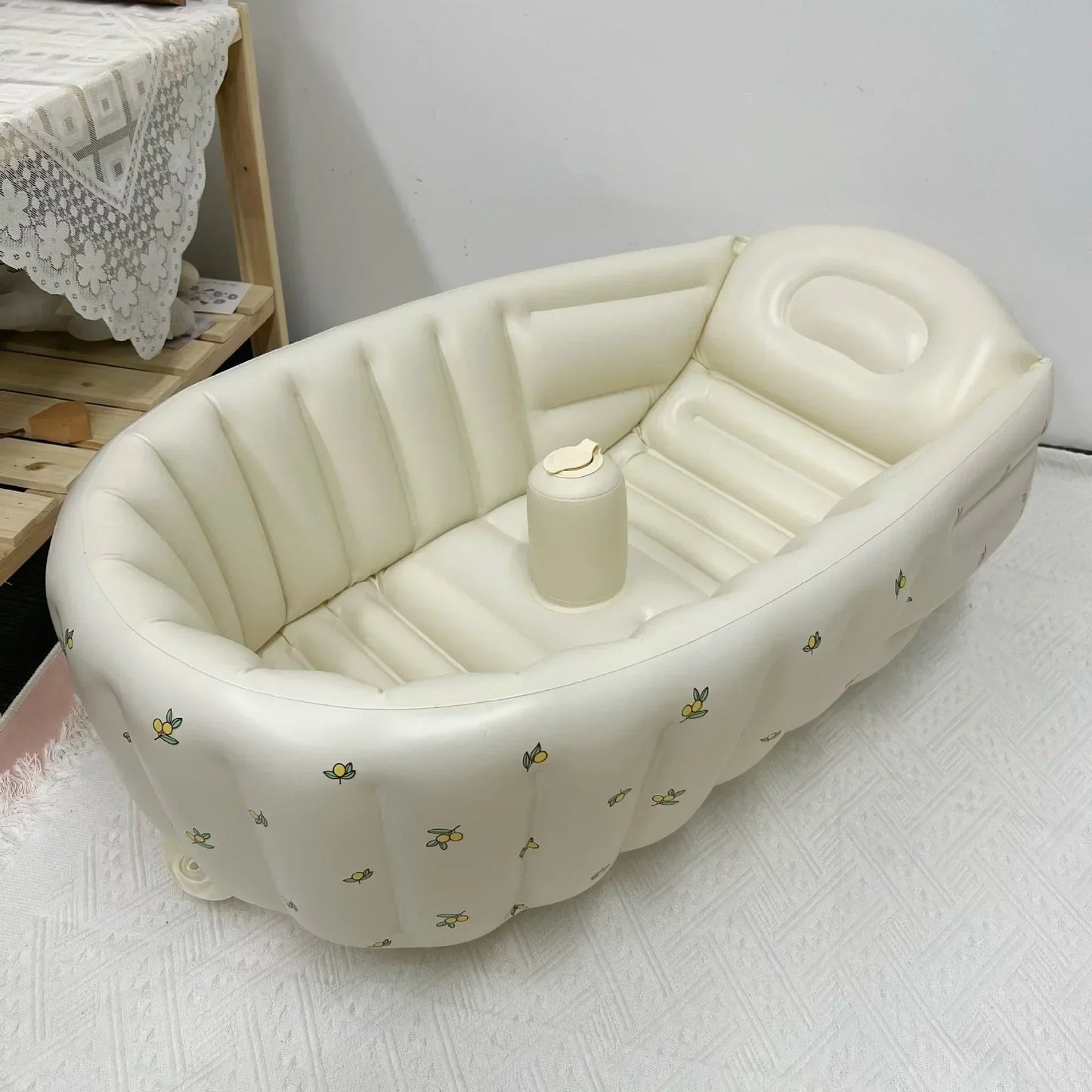 Indoor Inflatable Bathtub !