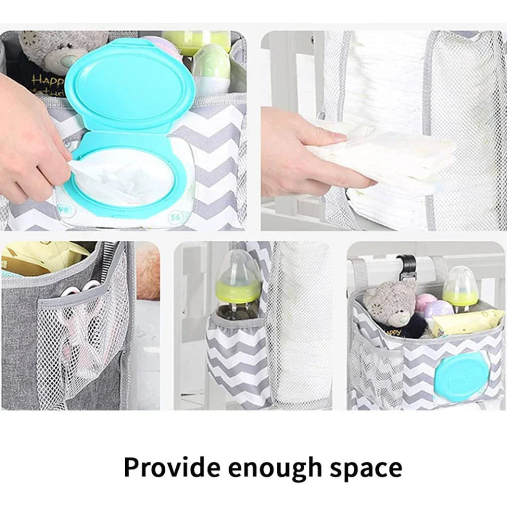 Diaper Caddy Organizer for Changing Table & Cribs