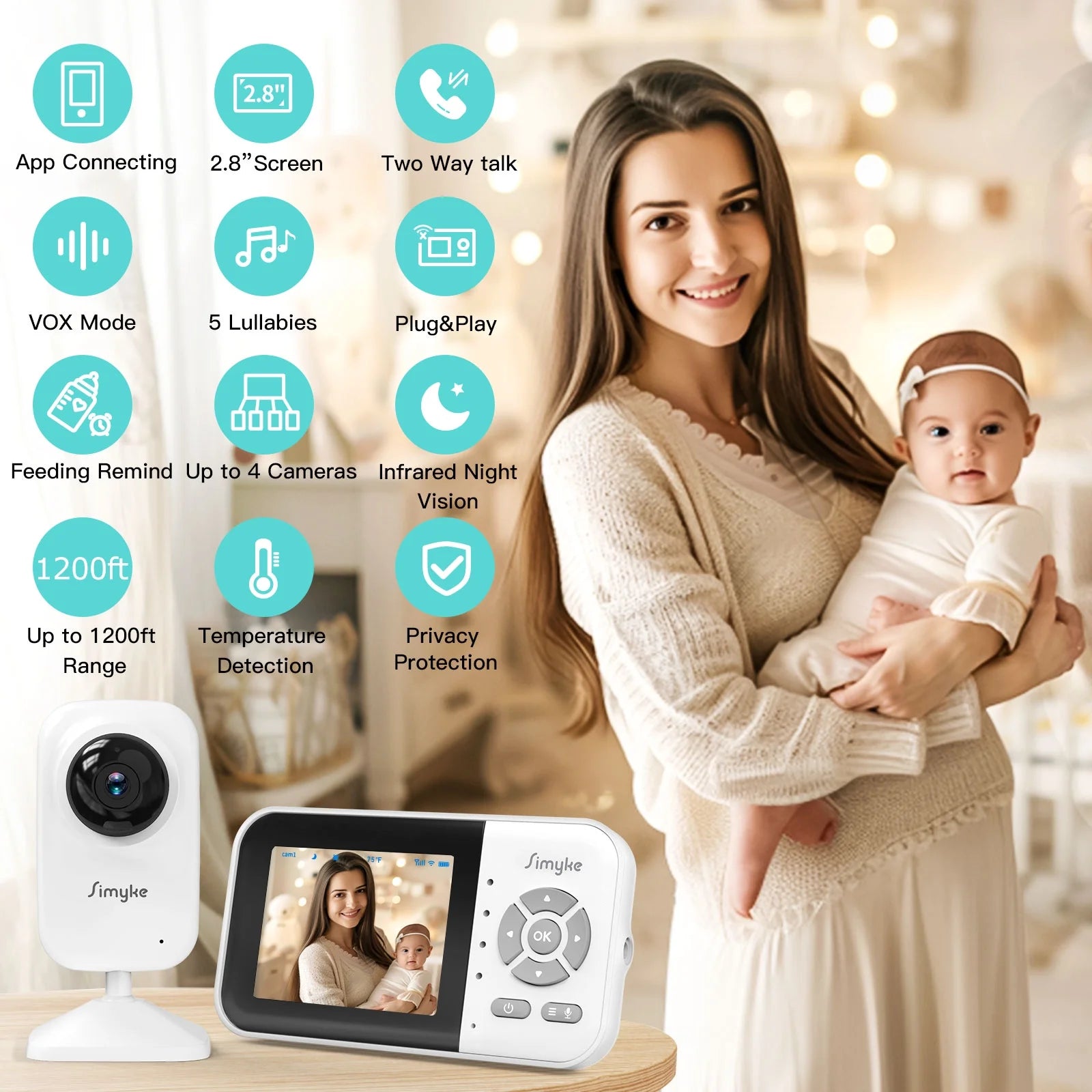  Baby Monitor Wi-fi Video Camera