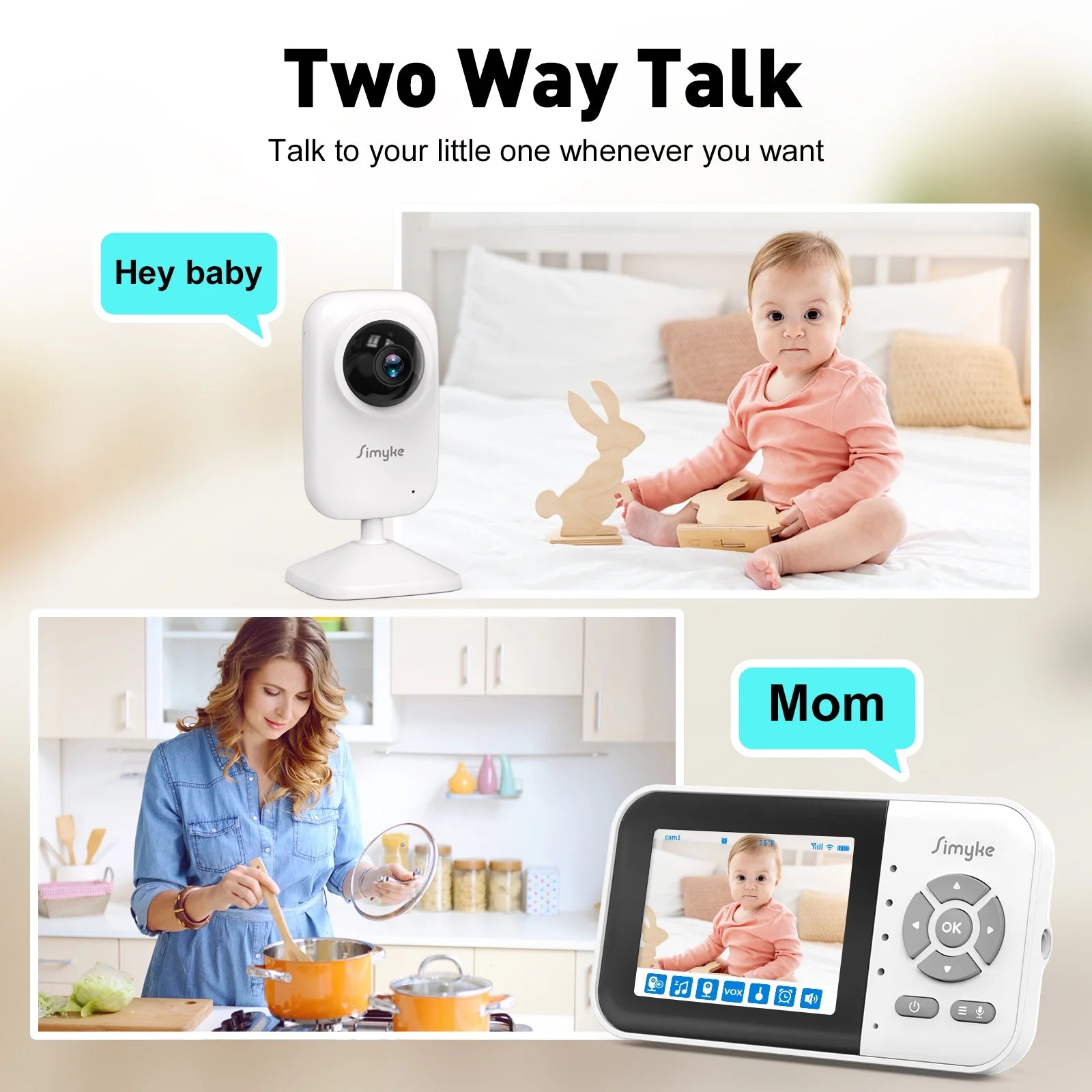  Baby Monitor Wi-fi Video Camera