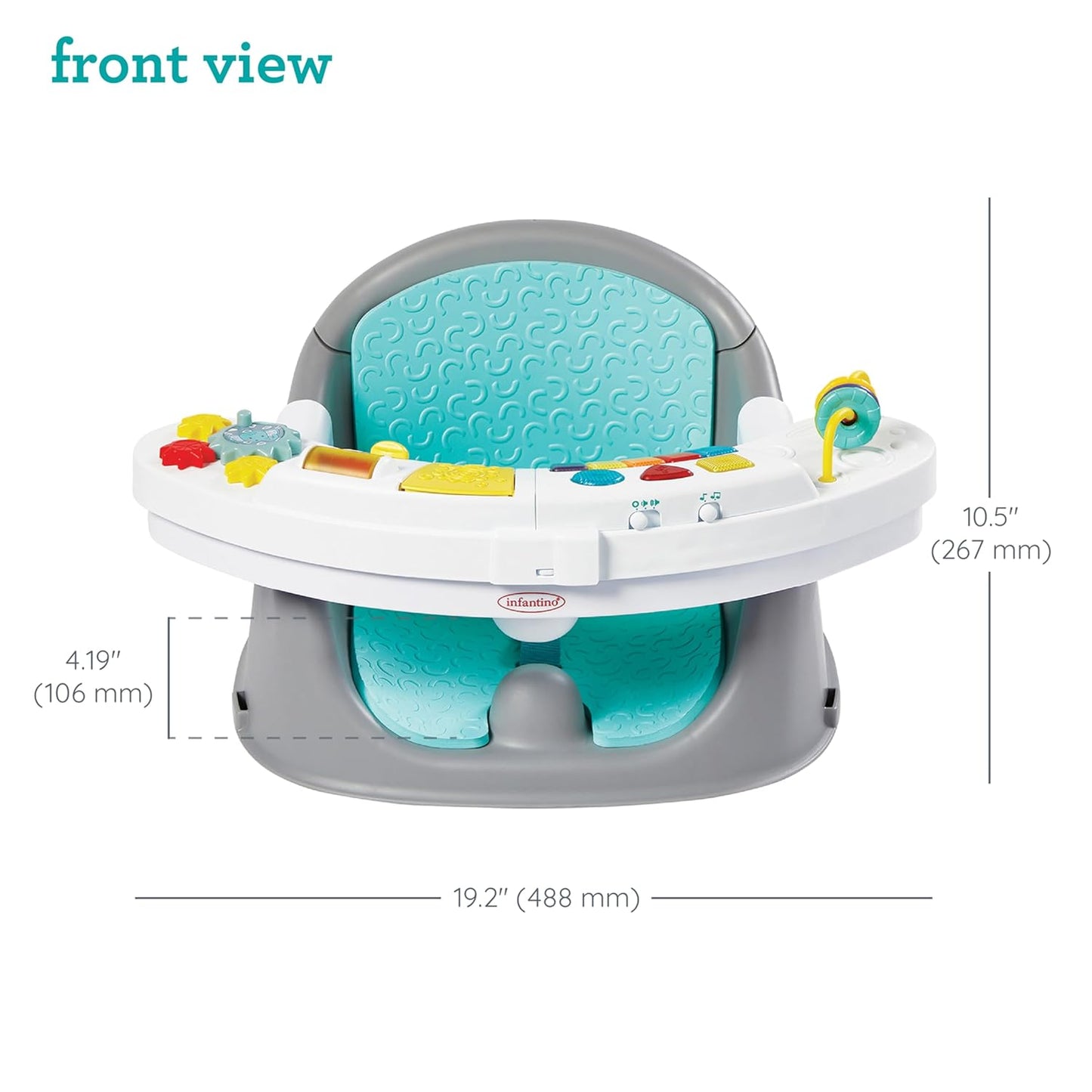 3-In-1Infant Activity and Feeding Seat with Electronic Piano