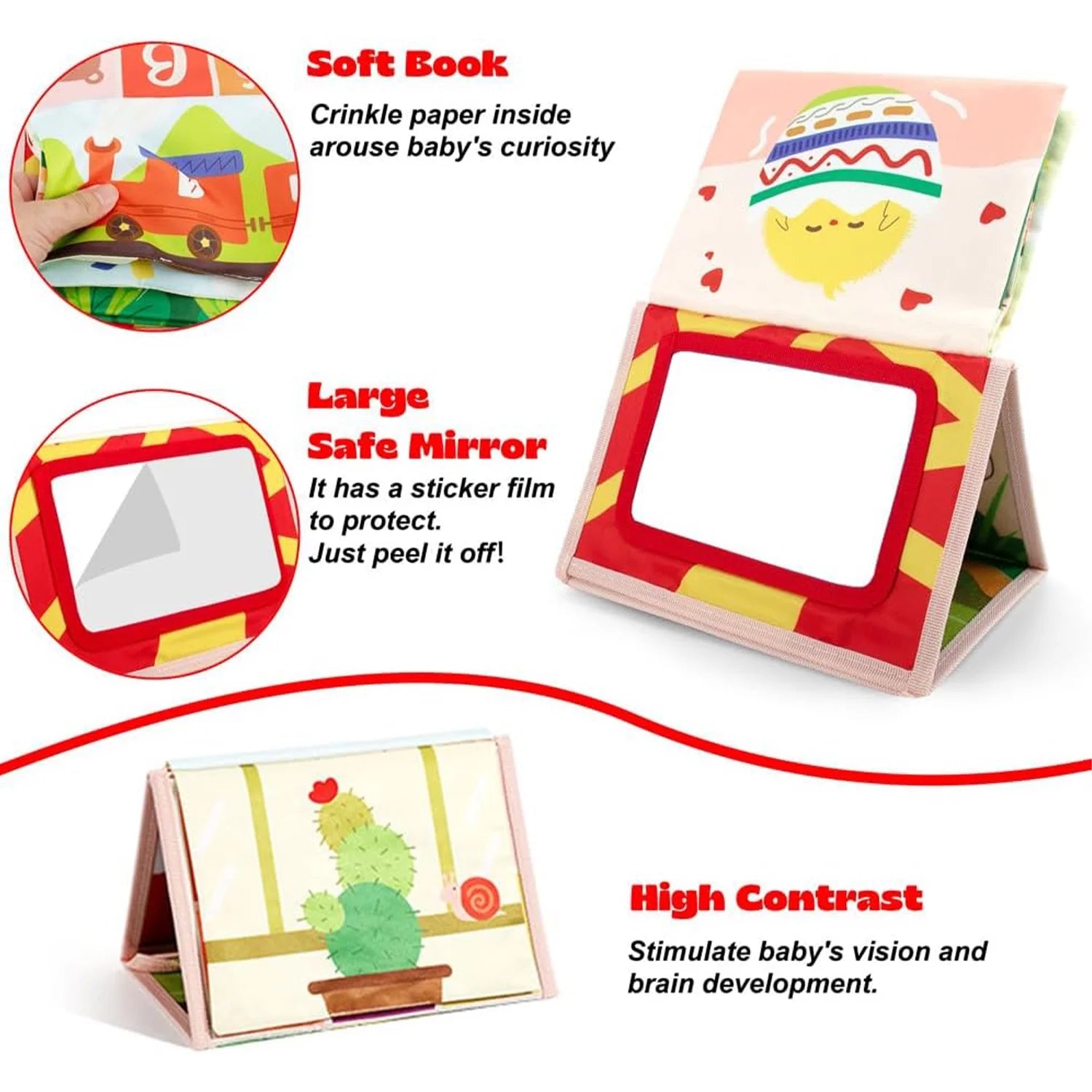 Sensory Montessori Toys Set for Babies 0-14 Months