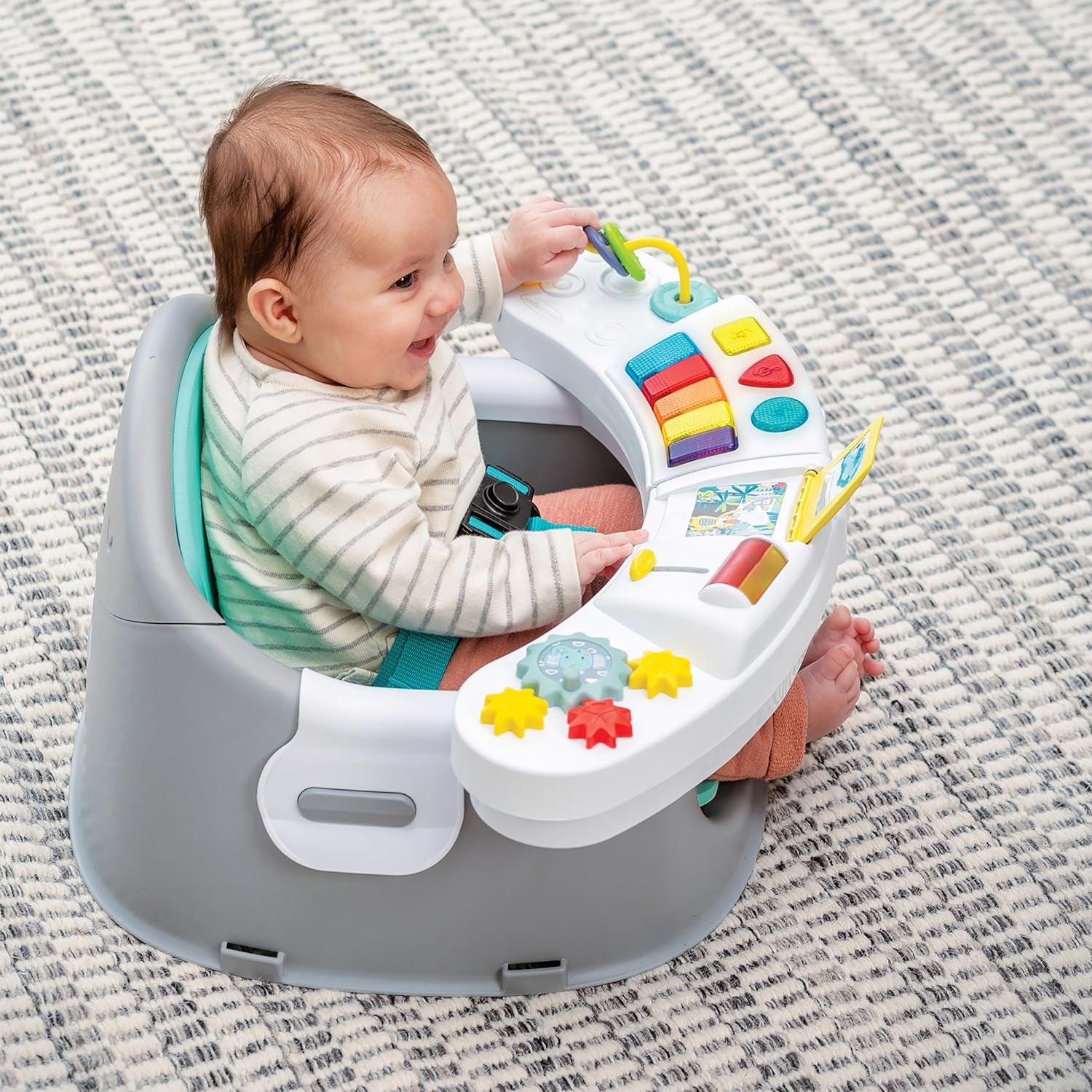 3-In-1Infant Activity and Feeding Seat with Electronic Piano