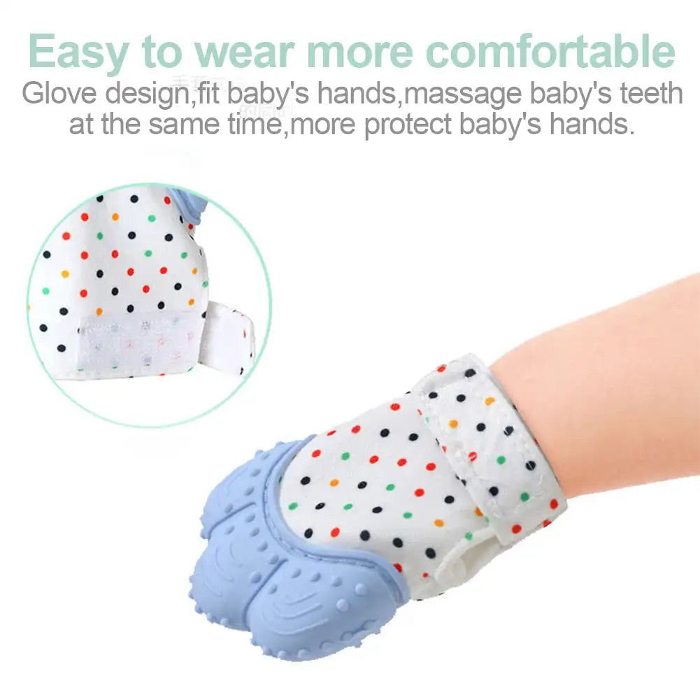 Baby Chewing Teether Toy Gloves  