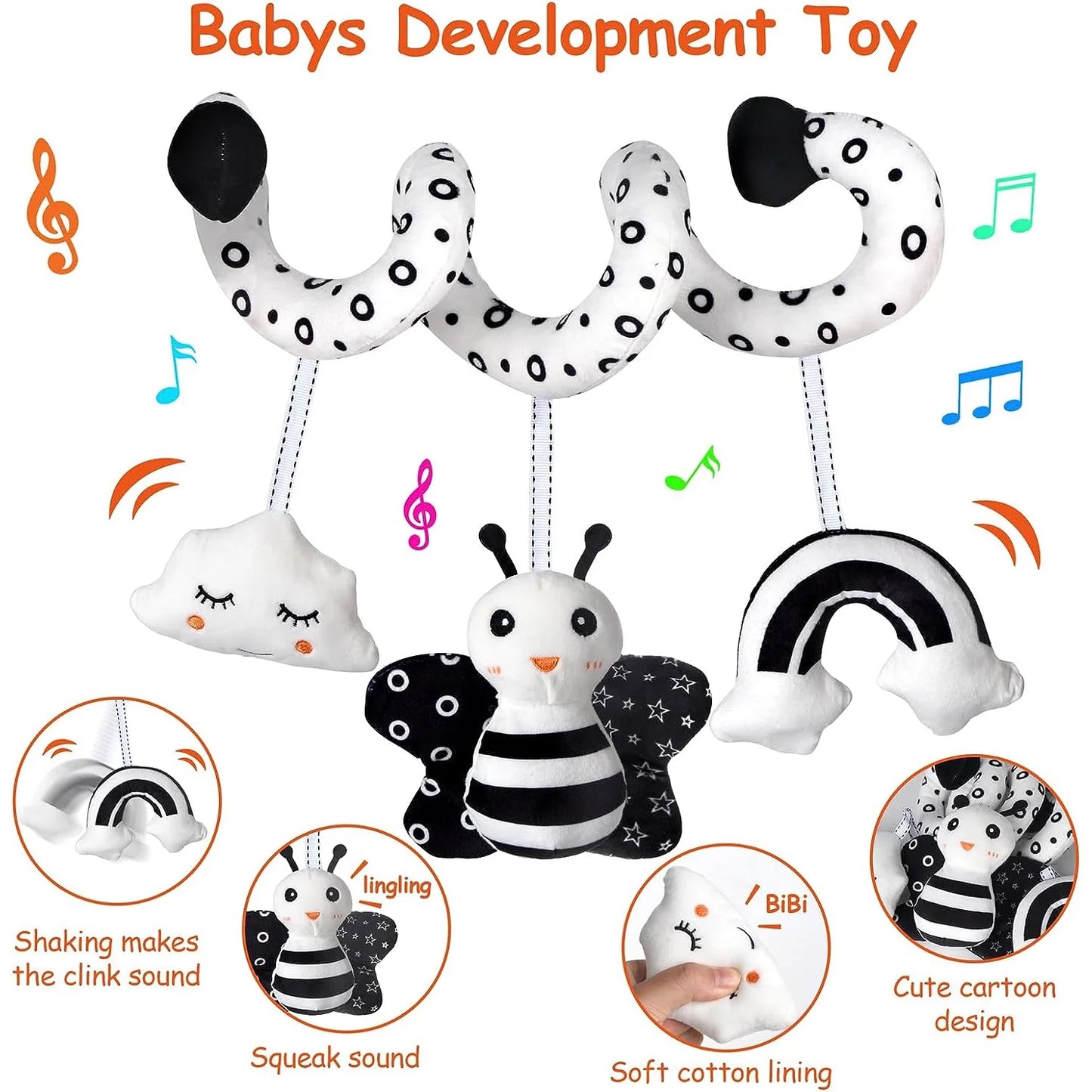 Car Seat and Stroller Hanging Toys for Baby  