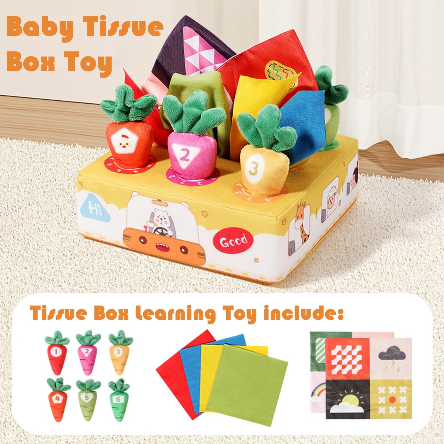 Sensory Montessori Toys Set for Babies 0-14 Months